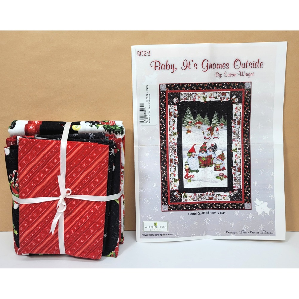 Wilmington Prints Baby Its‎ Gnomes Outside Susan Winget Fabric Quilt Project Kit